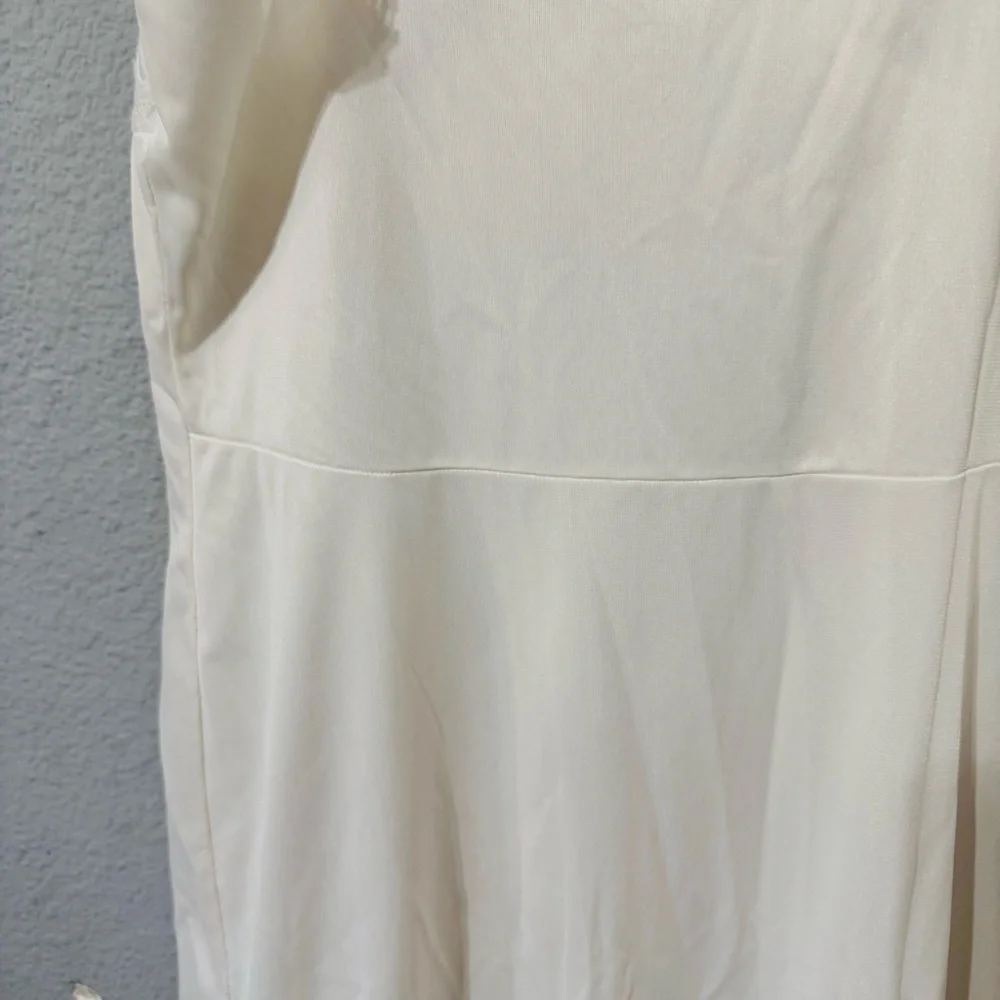 Vintage Wonder Maid Women Elegant Cream Lace Slip Dress Adjustable Strap Size 34 - Picture 10 of 12